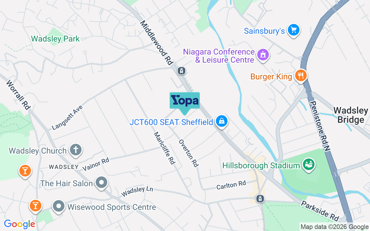 Map showing the location of S6 1WB