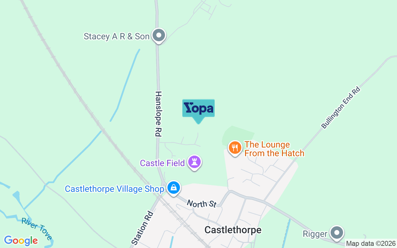 Map showing the location of MK19 7HA