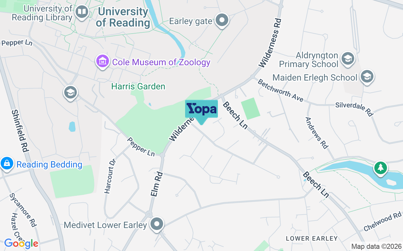 Map showing the location of RG6 5SJ
