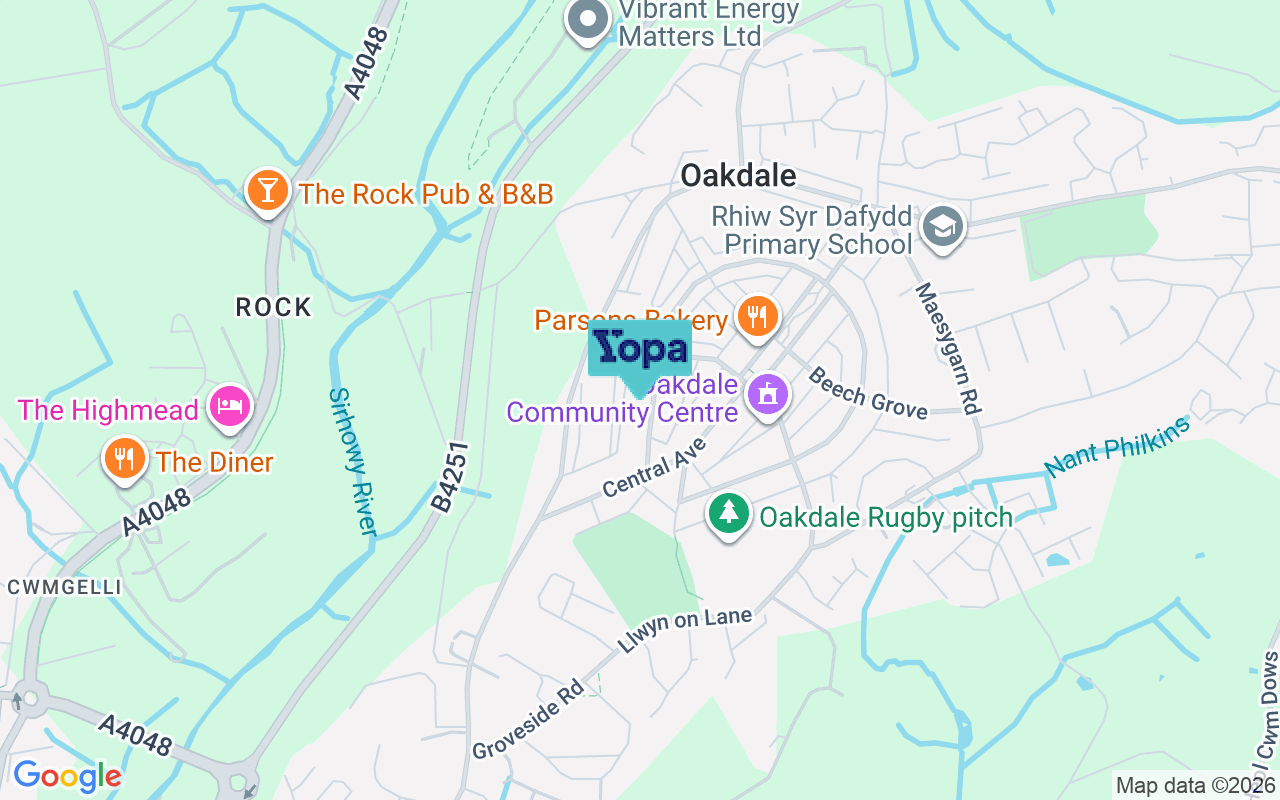 Map showing the location of NP12 0JR
