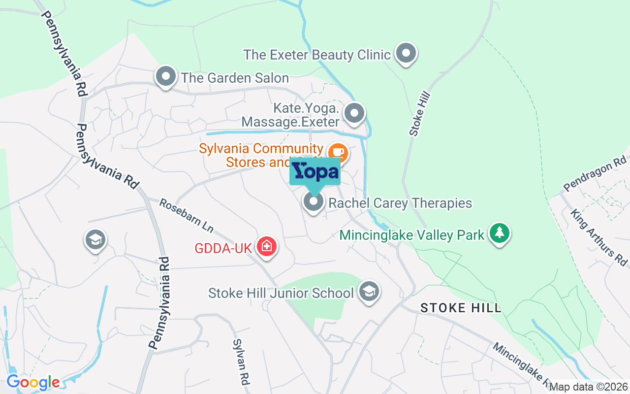 Map showing the location of EX4 5ED