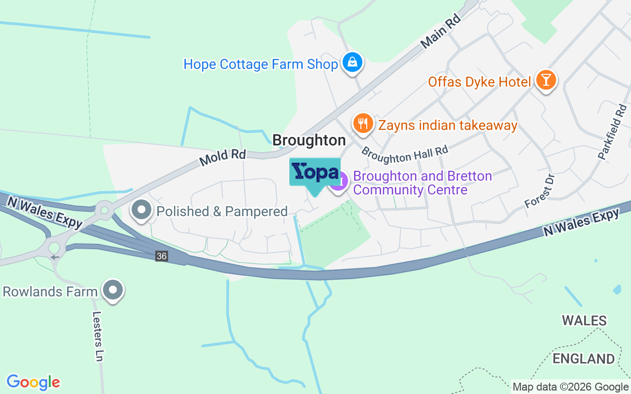 Map showing the location of CH4 0PL