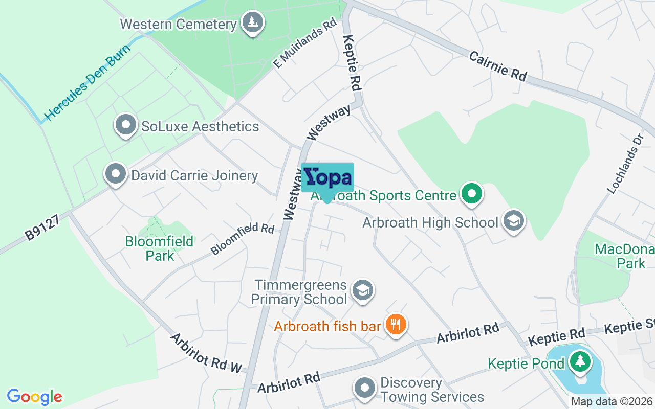 Map showing the location of DD11 2HG