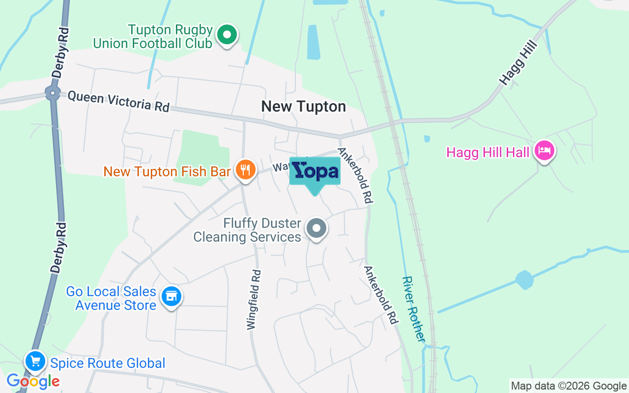 Map showing the location of S42 6BD