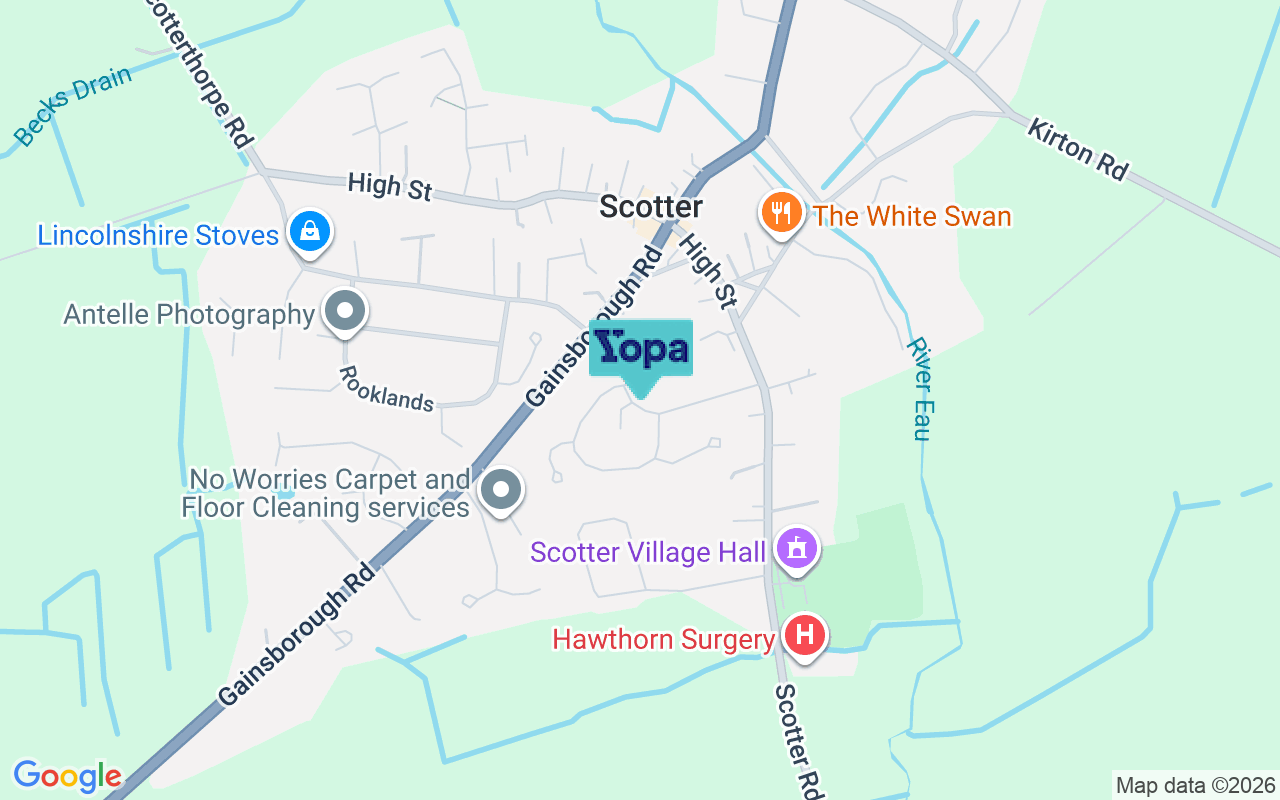 Map showing the location of DN21 3SQ