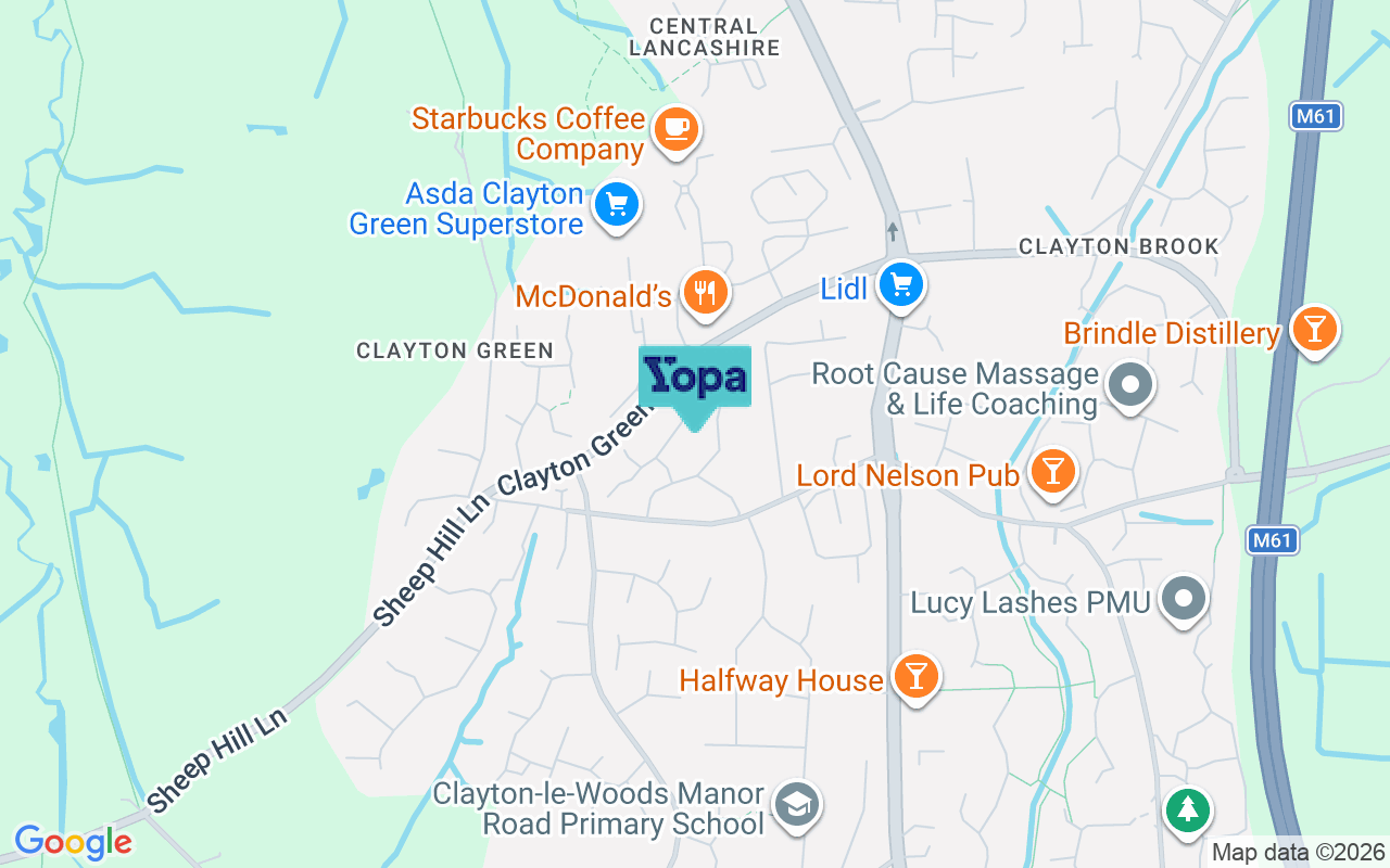 Map showing the location of PR6 7UT