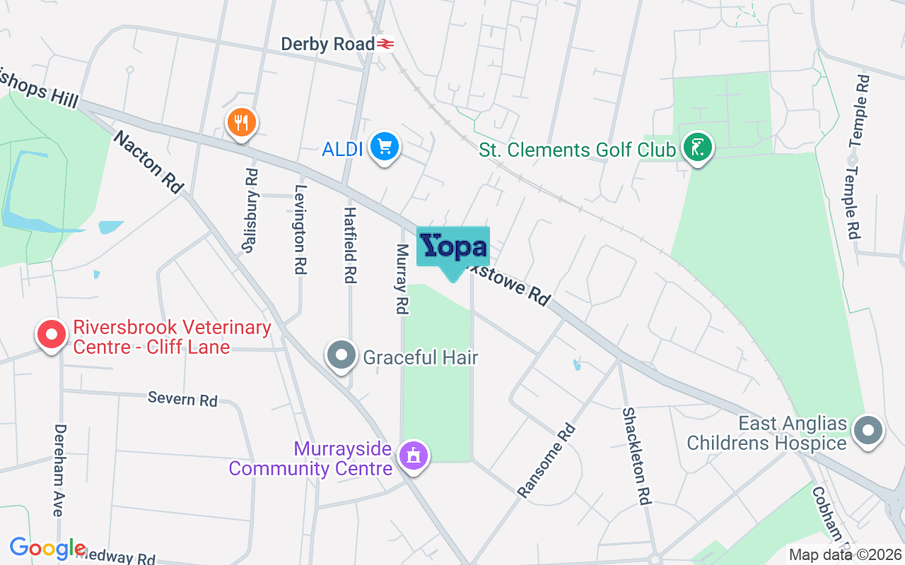 Map showing the location of IP3 9AJ