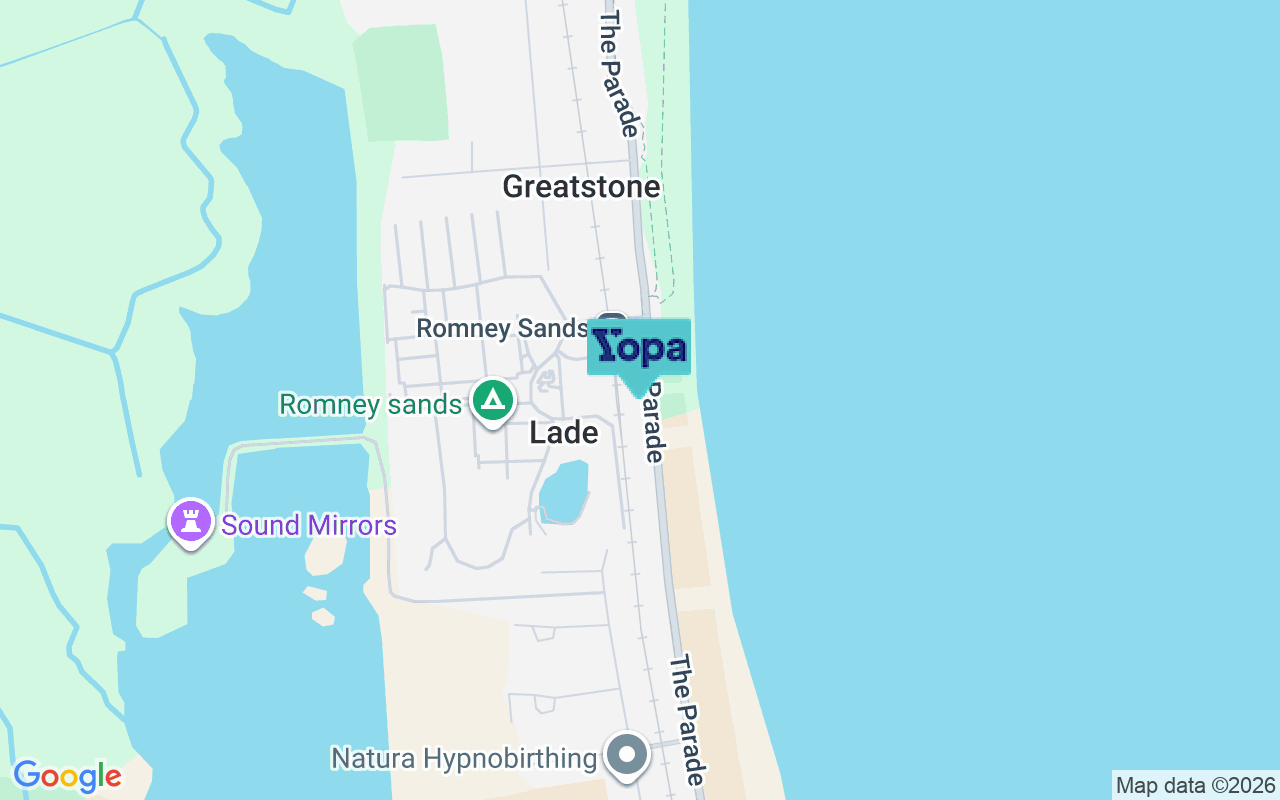 Map showing the location of TN28 8RP