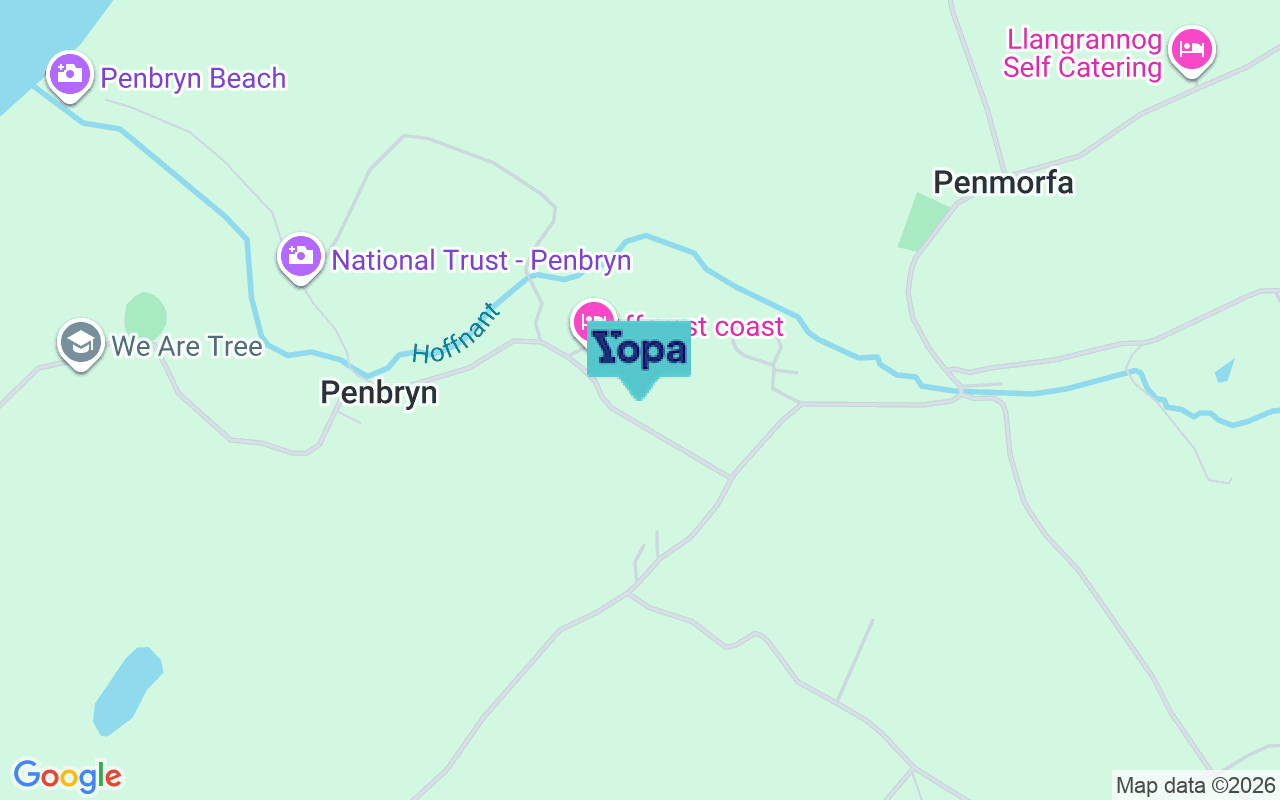 Map showing the location of SA44 6QH