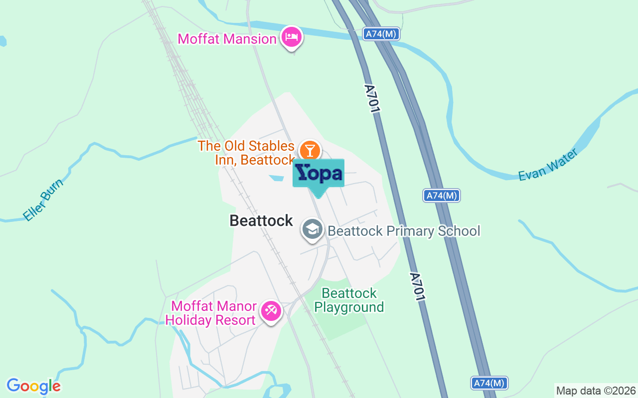 Map showing the location of DG10 9RA