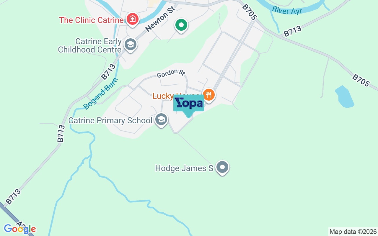 Map showing the location of KA5 6PX