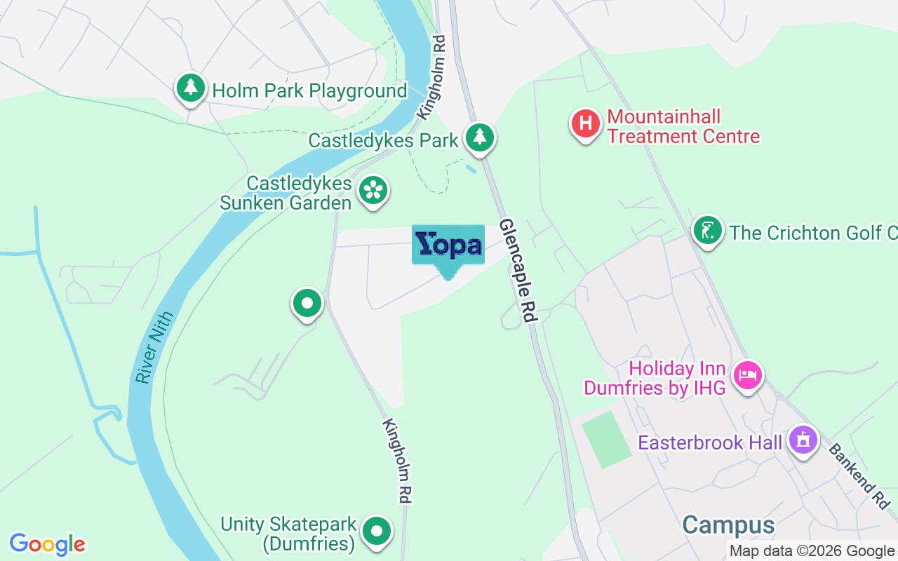 Map showing the location of DG1 4SH