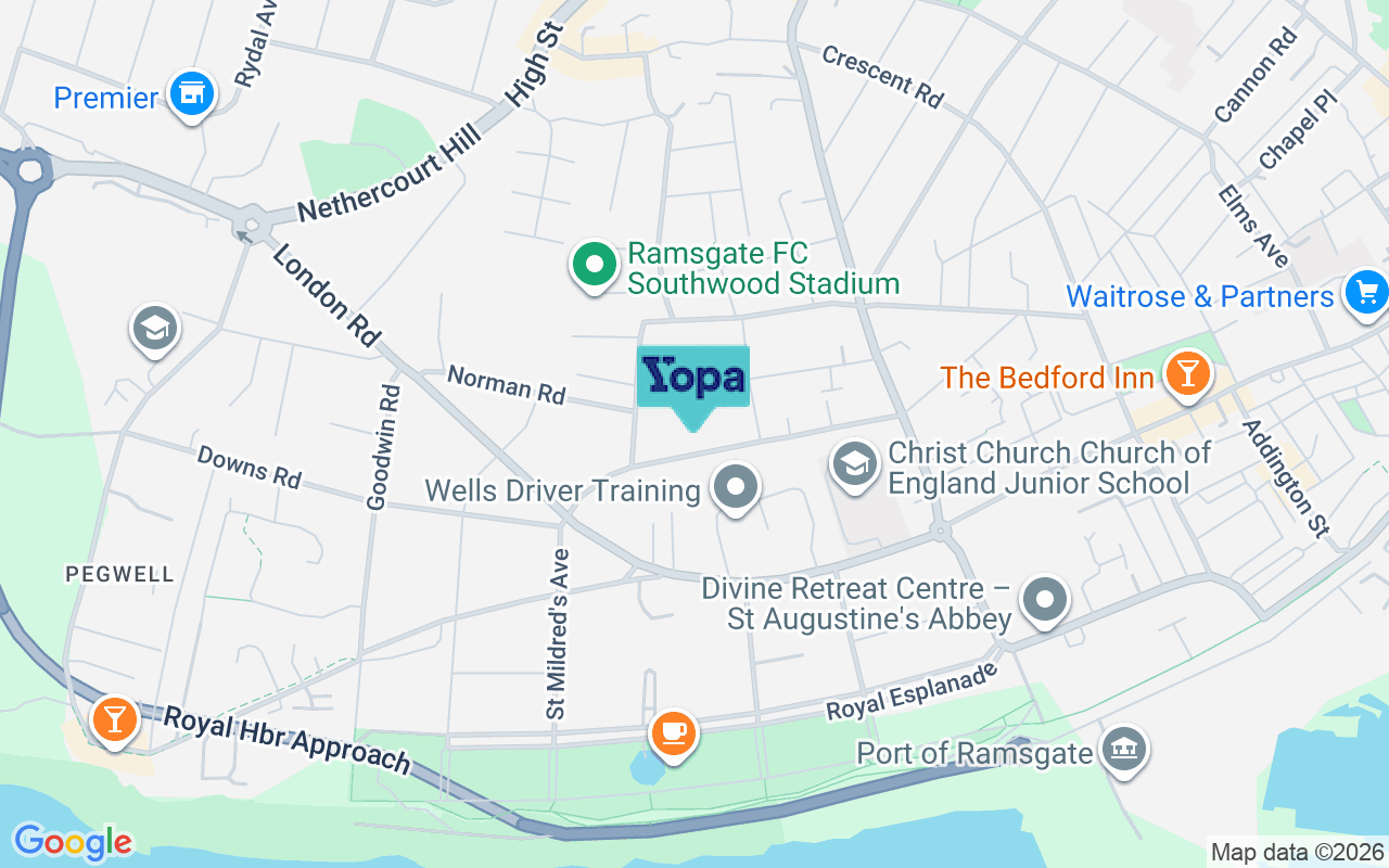 Map showing the location of CT11 0EF