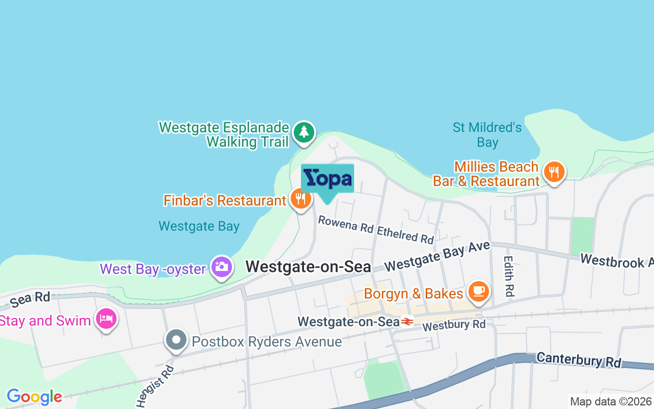 Map showing the location of CT8 8QZ
