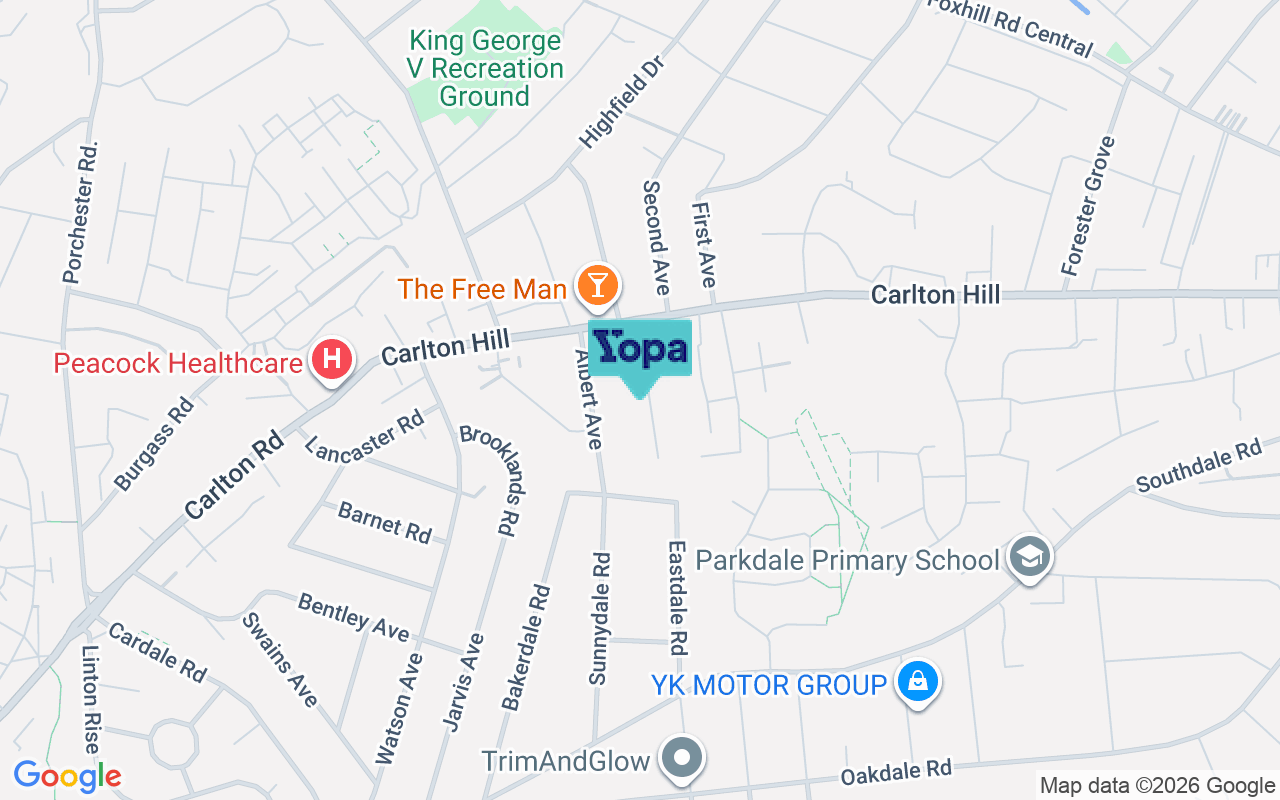 Map showing the location of NG4 1GN