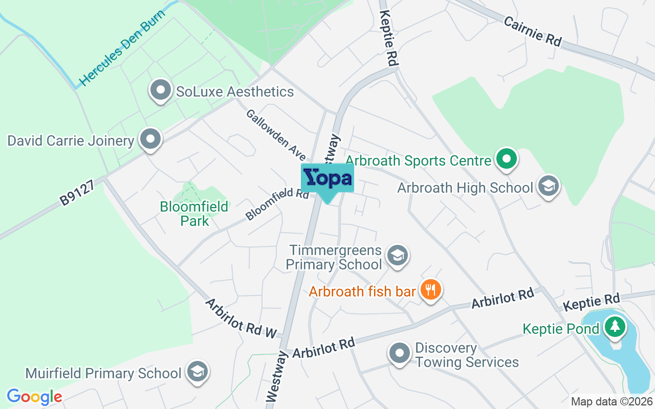 Map showing the location of DD11 2HD