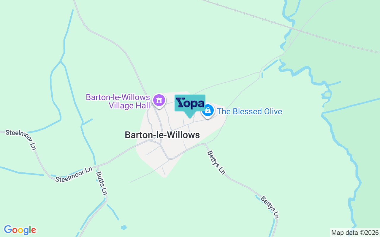 Map showing the location of YO60 7PD