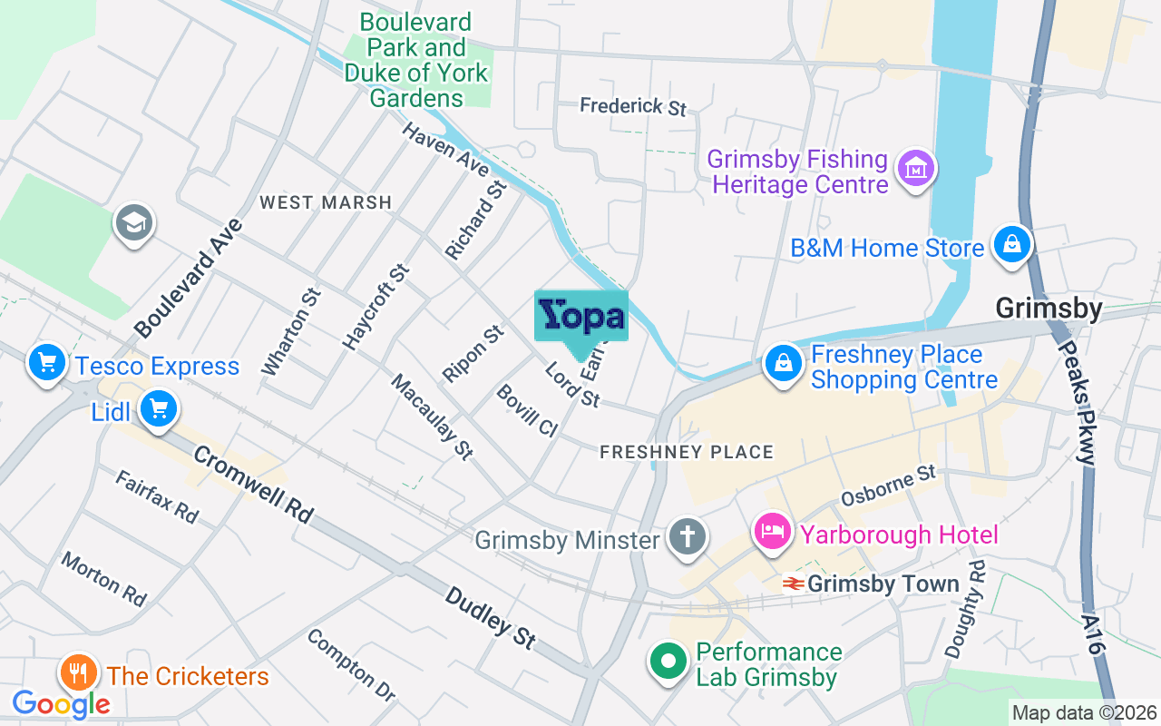 Map showing the location of DN31 2PL