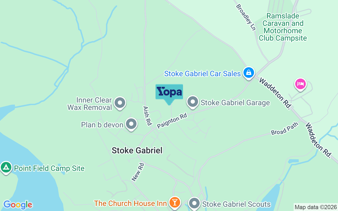 Map showing the location of TQ9 6RP