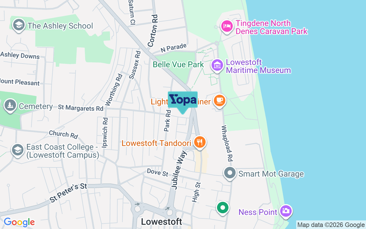 Map showing the location of NR32 4HS