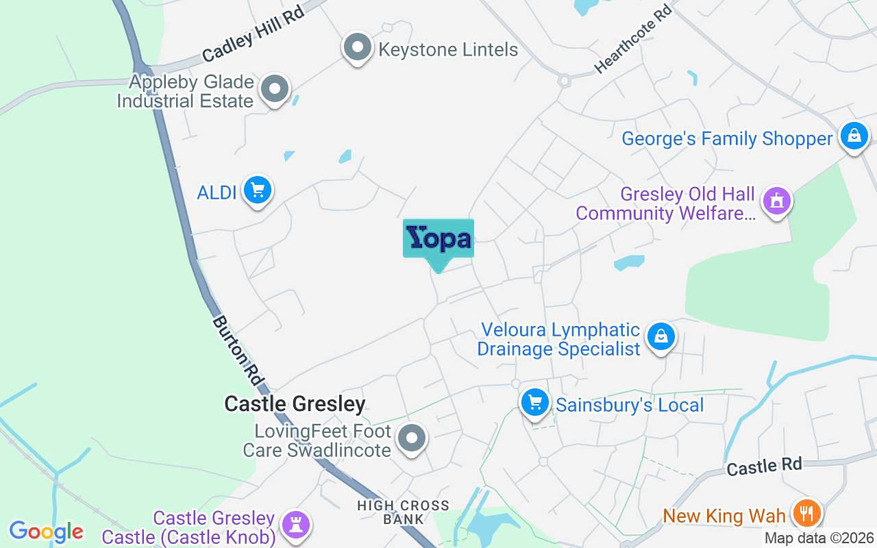 Map showing the location of DE11 9TD