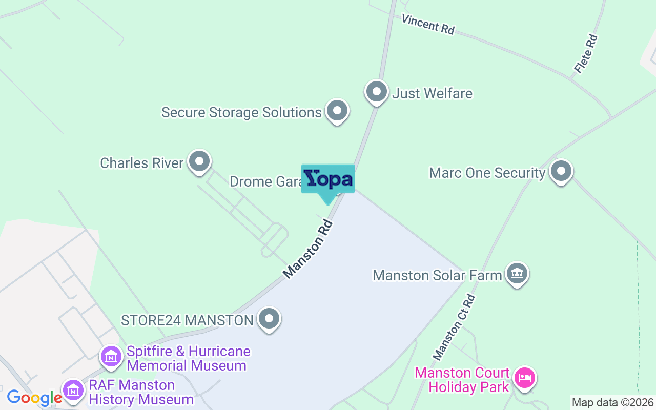 Map showing the location of CT9 4LT