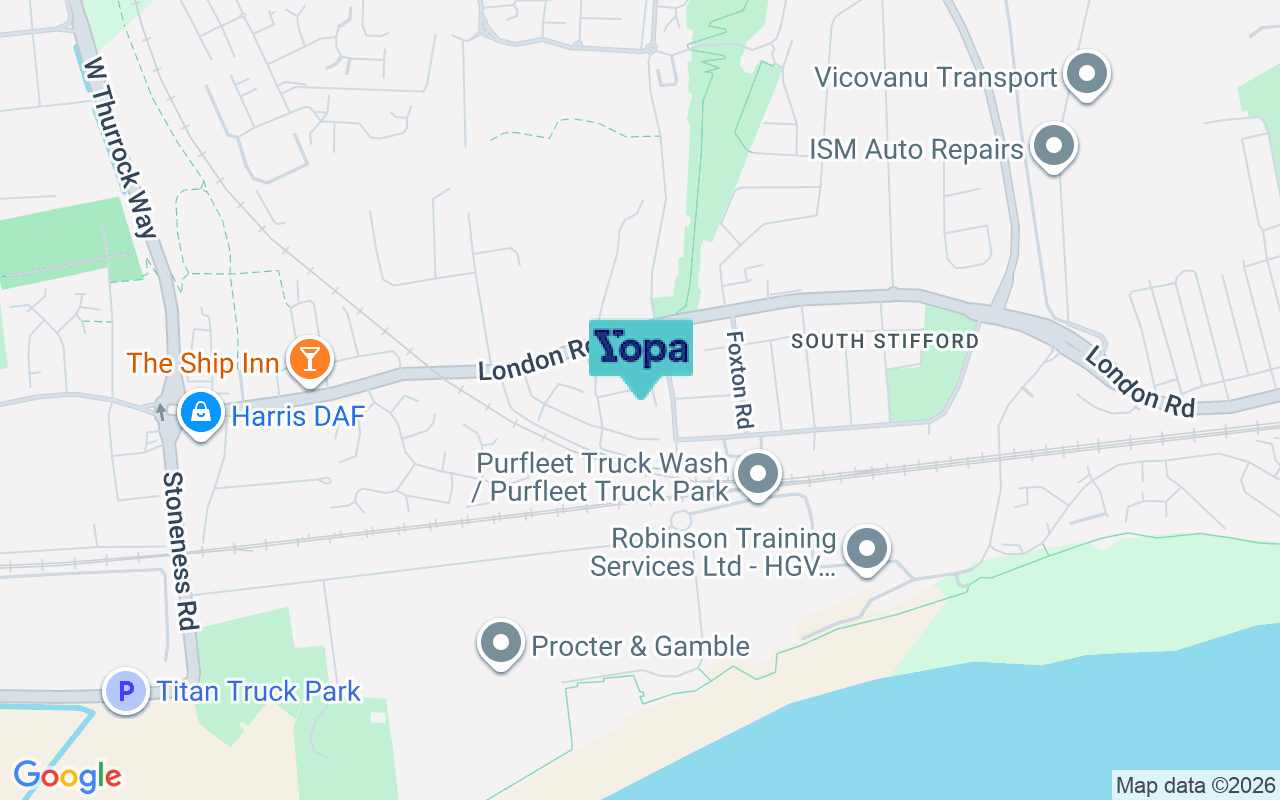 Map showing the location of RM20 4BL