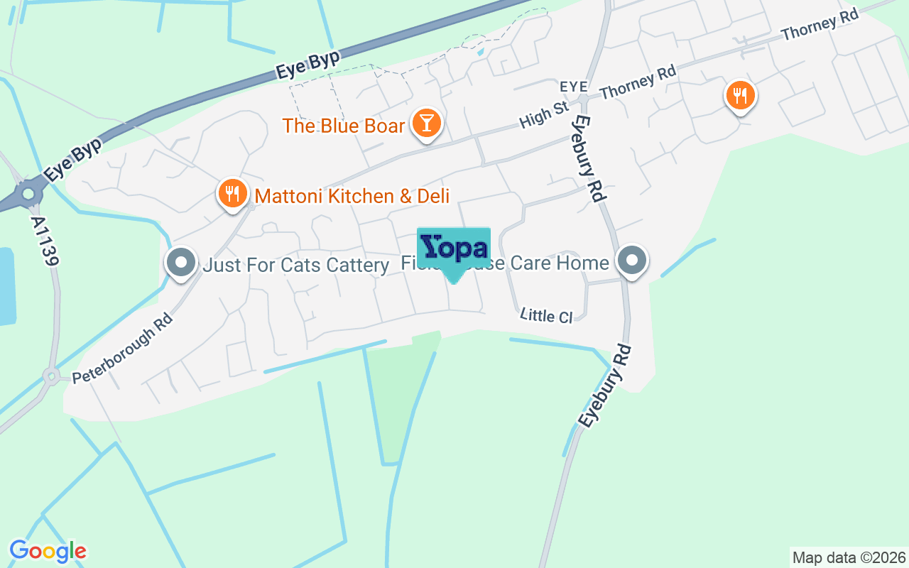 Map showing the location of PE6 7XS