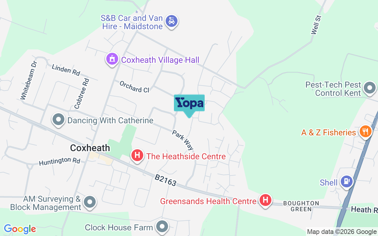 Map showing the location of ME17 4UL