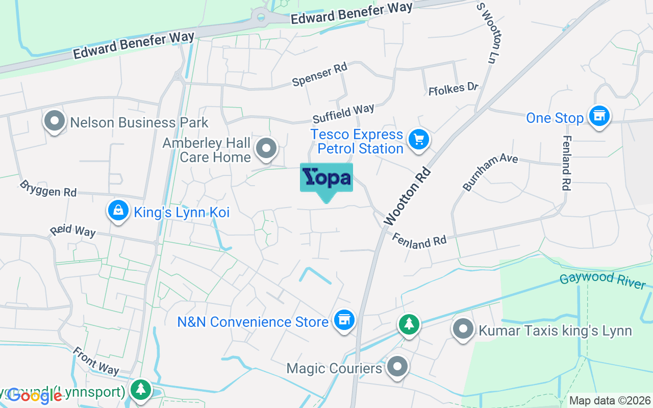 Map showing the location of PE30 3DU