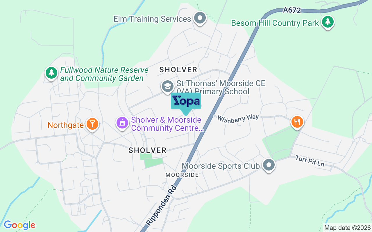 Map showing the location of OL1 4RS