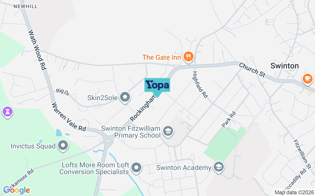 Map showing the location of S64 8EE