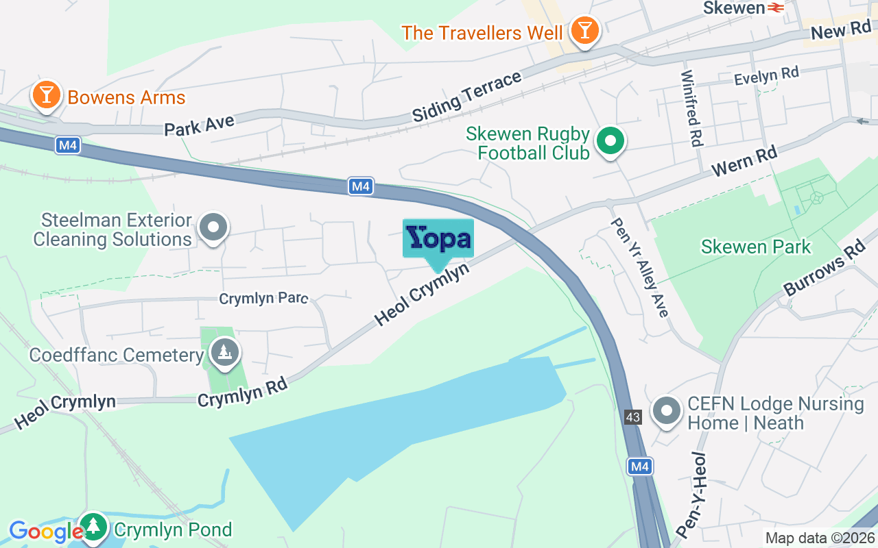 Map showing the location of SA10 6DY