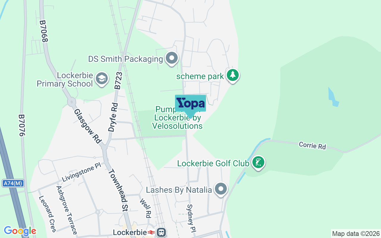 Map showing the location of DG11 2PD