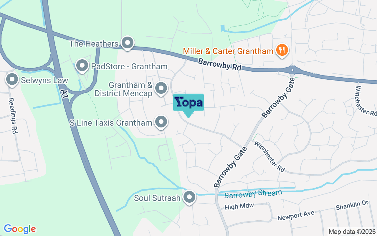 Map showing the location of NG31 8RJ