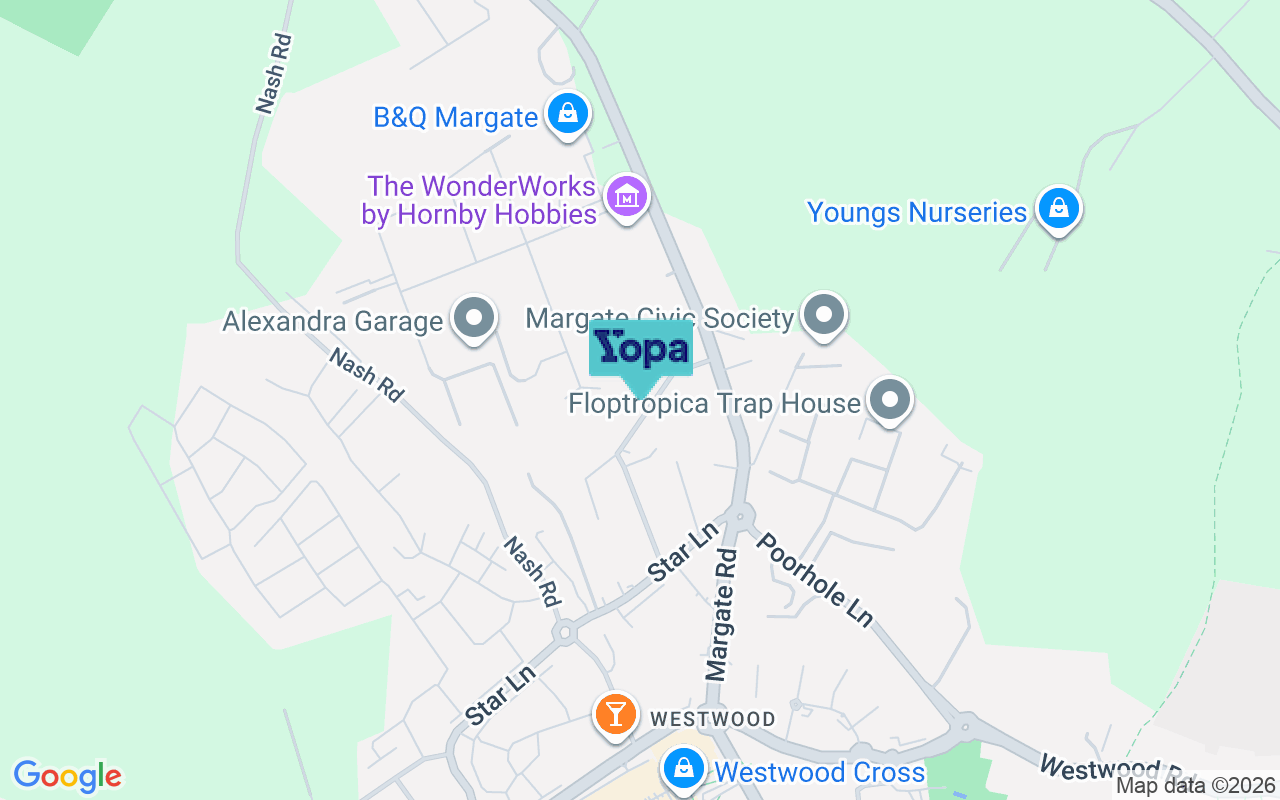 Map showing the location of CT9 4DZ
