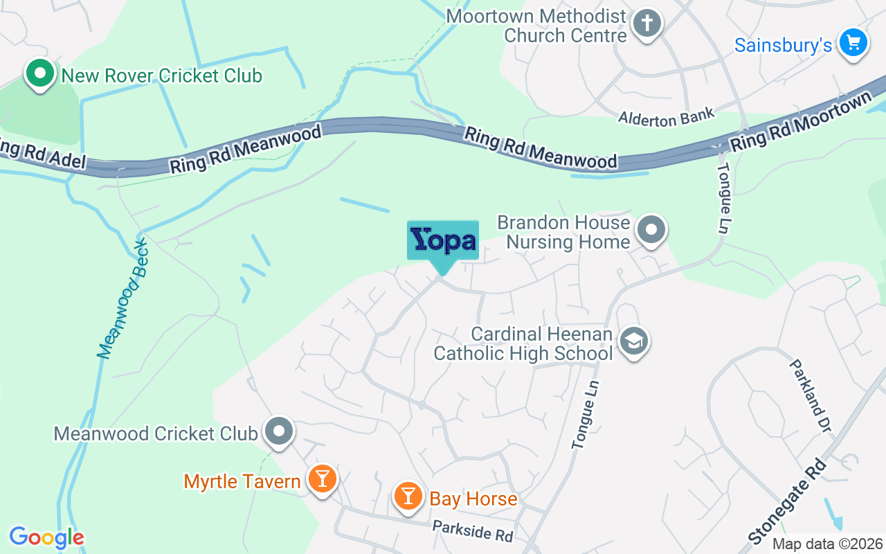 Map showing the location of LS6 4SX