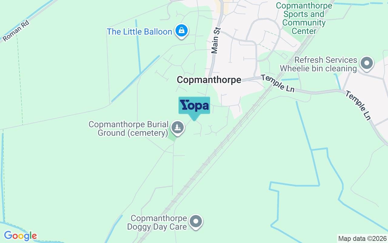 Map showing the location of YO23 3TJ