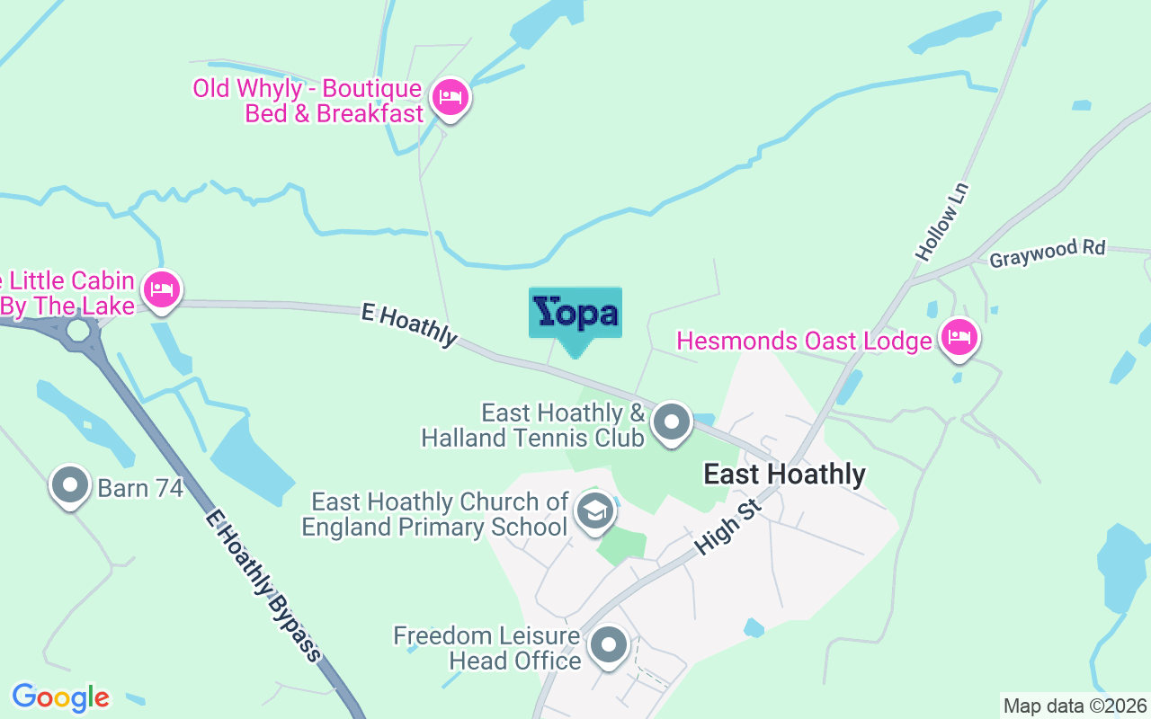 Map showing the location of BN8 6FB