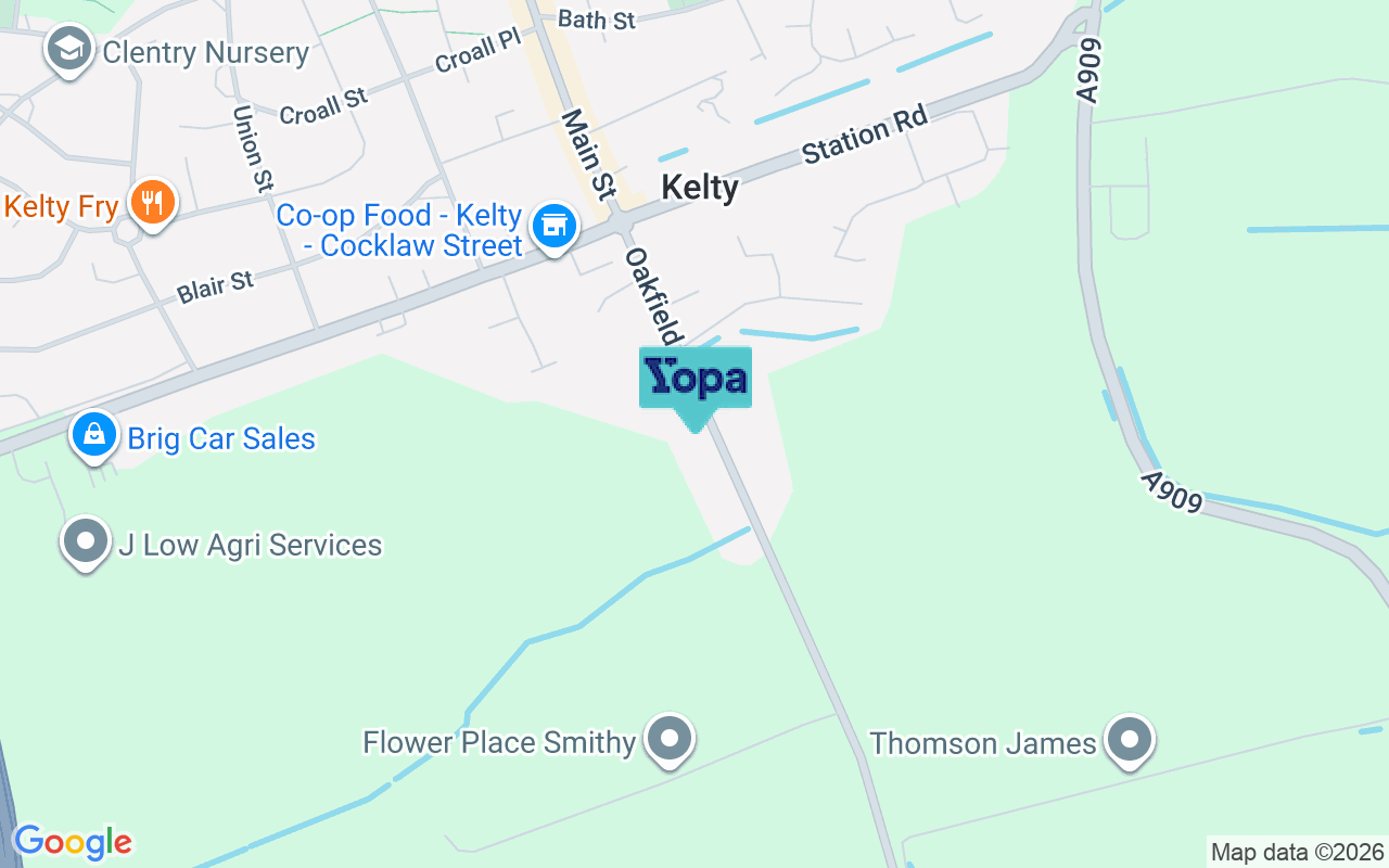 Map showing the location of KY4 0BX