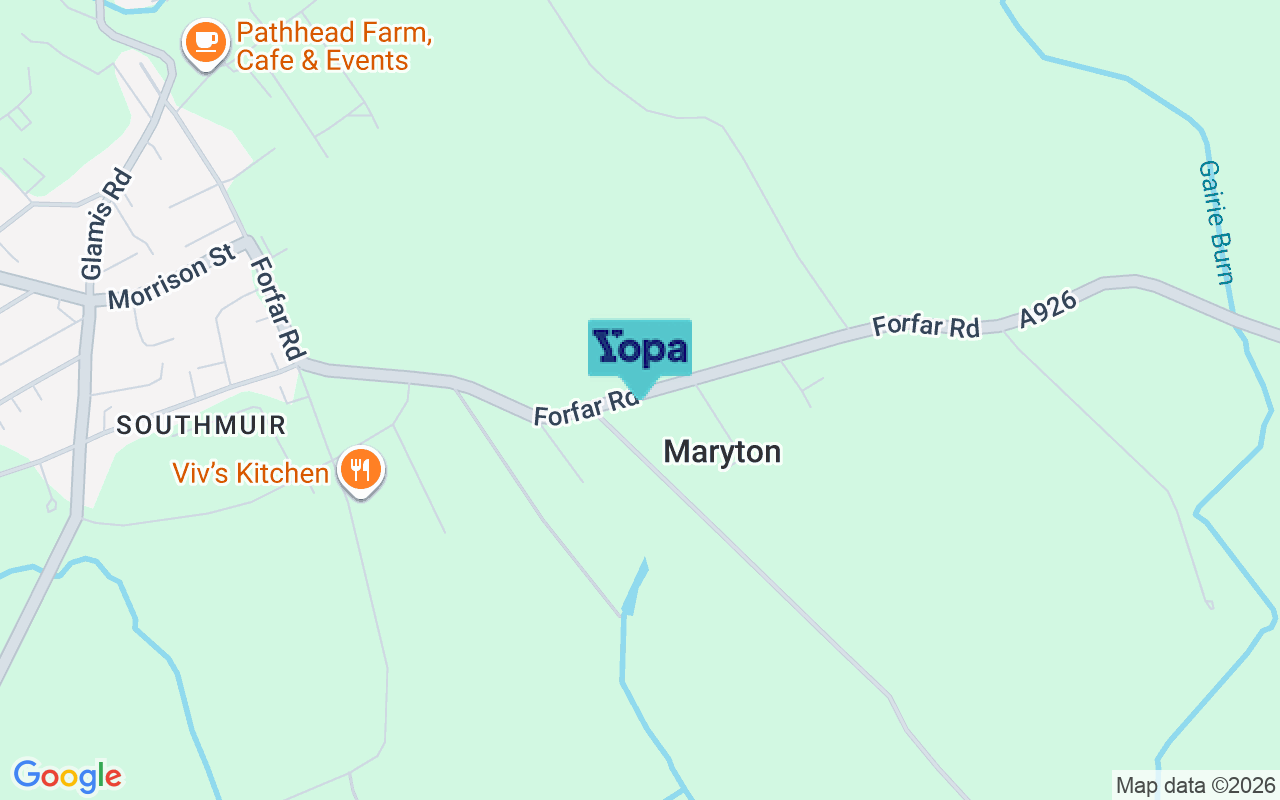 Map showing the location of DD8 5PX