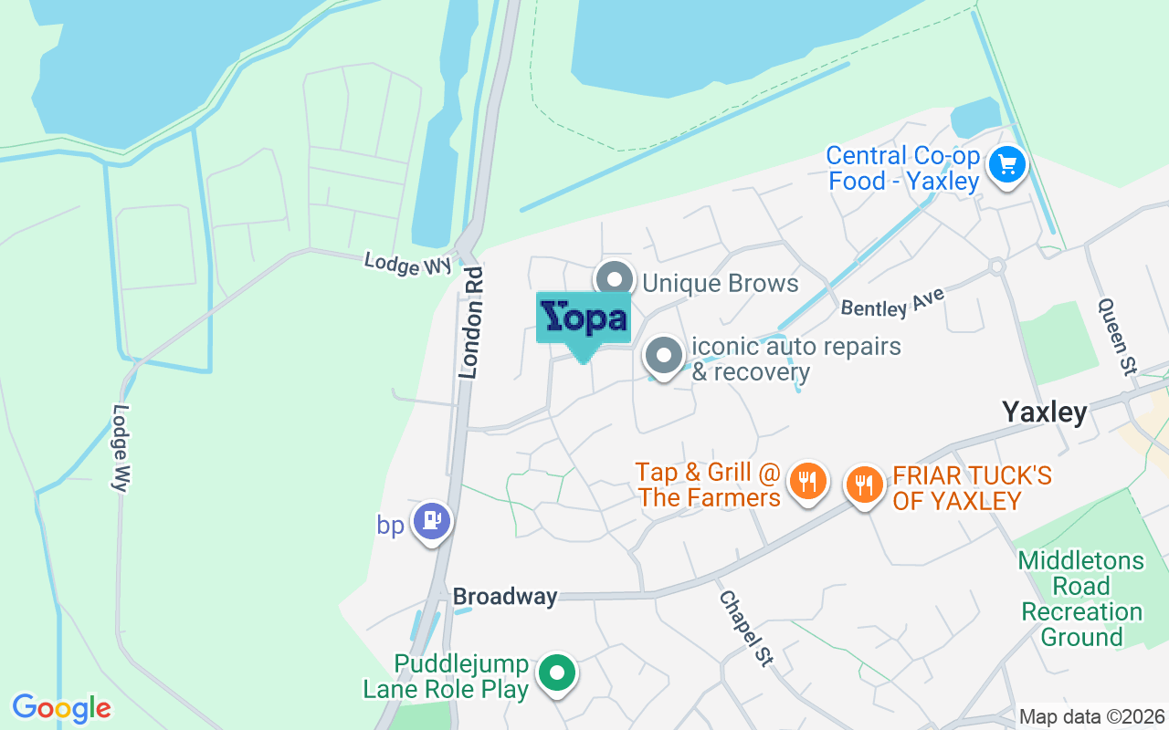 Map showing the location of PE7 3ZL
