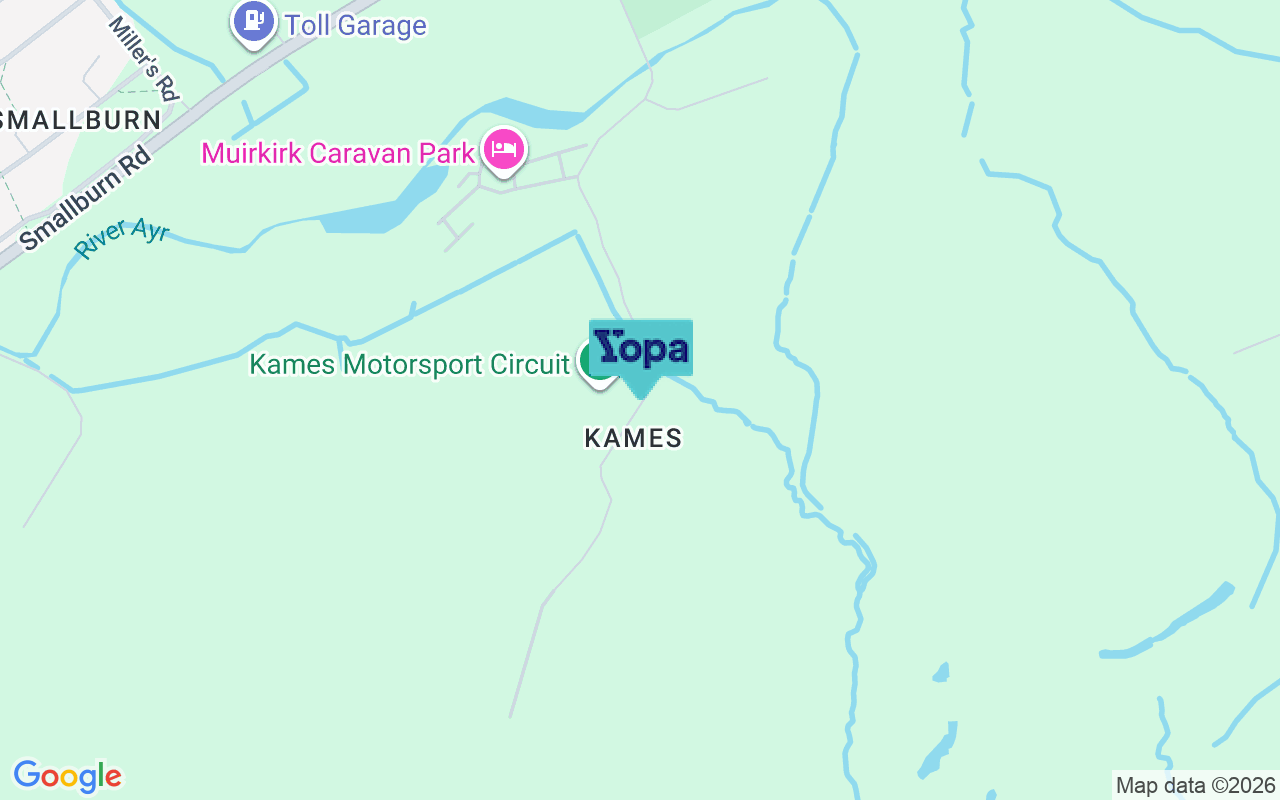 Map showing the location of KA18 3QQ