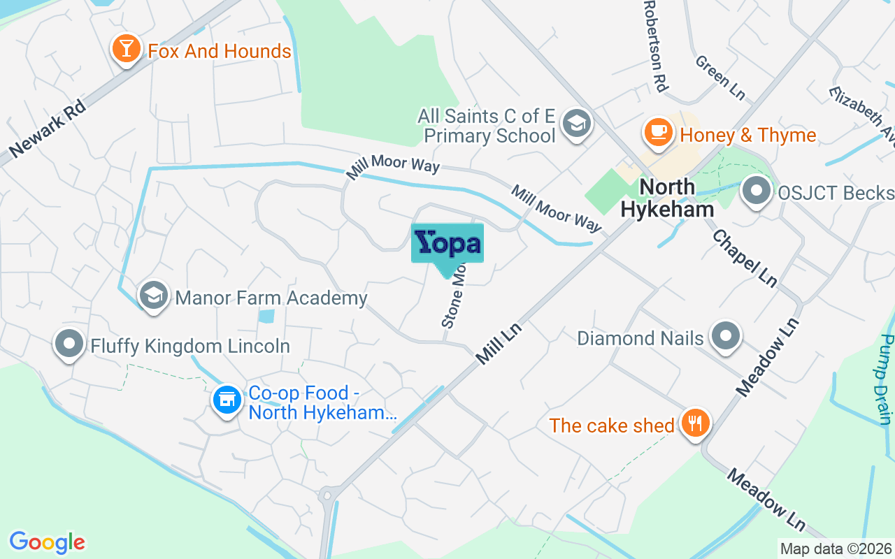 Map showing the location of LN6 9QN