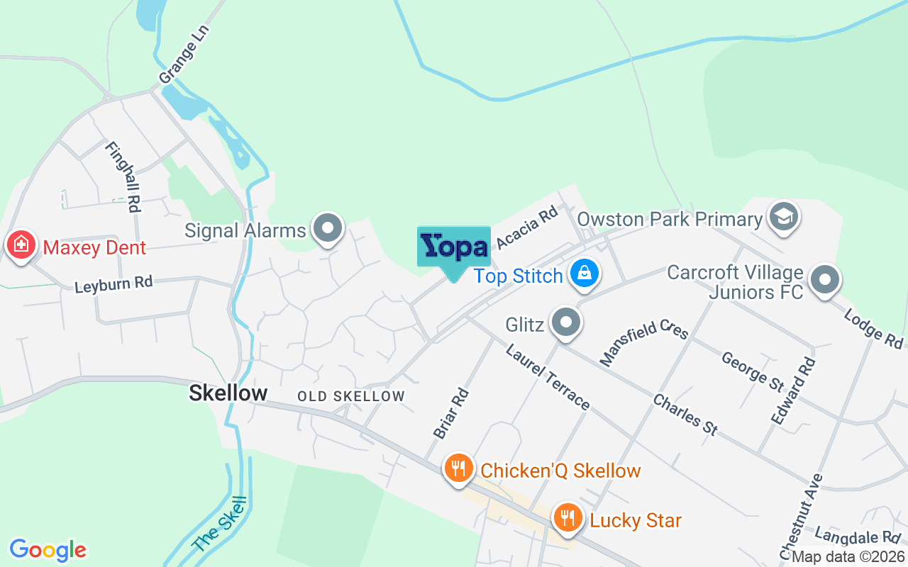 Map showing the location of DN6 8PW