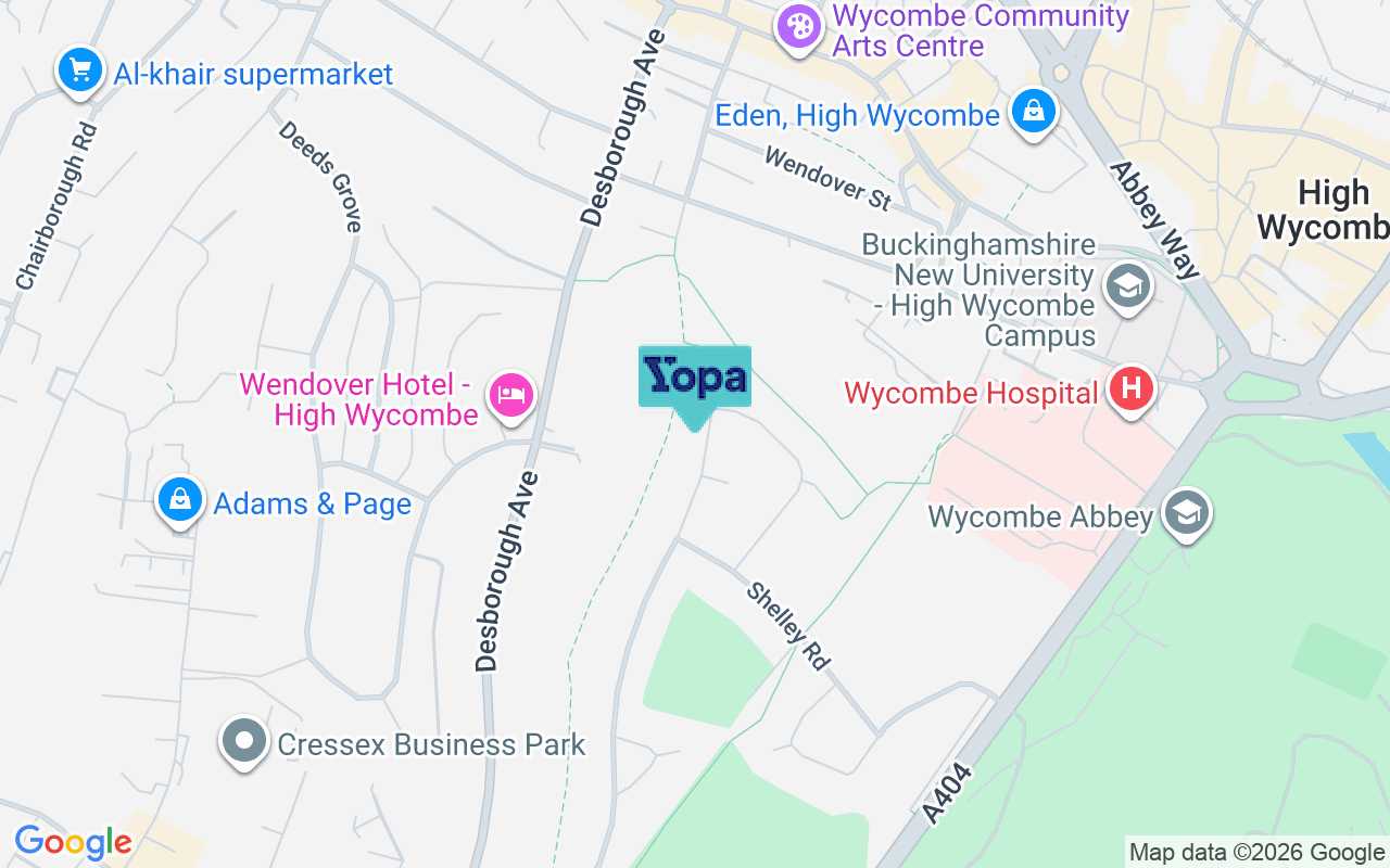 Map showing the location of HP11 2UQ