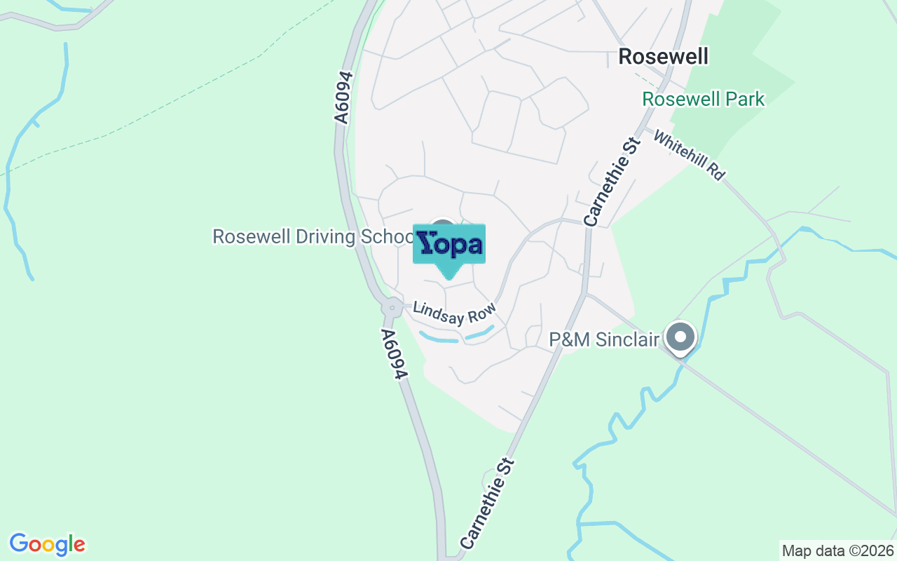 Map showing the location of EH24 9EJ
