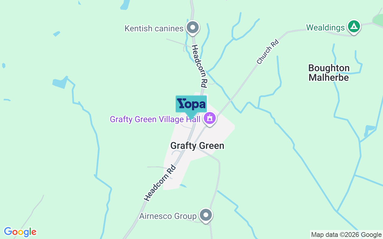 Map showing the location of ME17 2AN