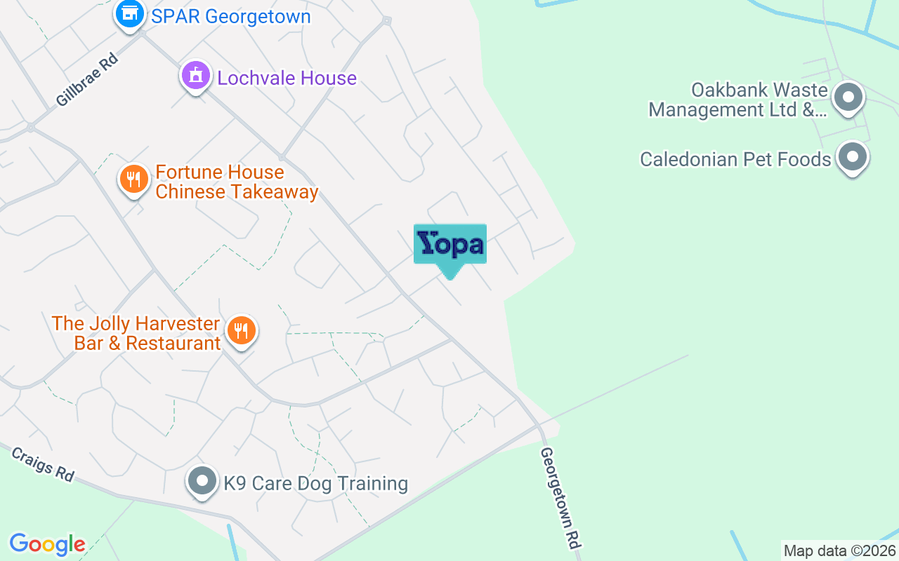 Map showing the location of DG1 4QH