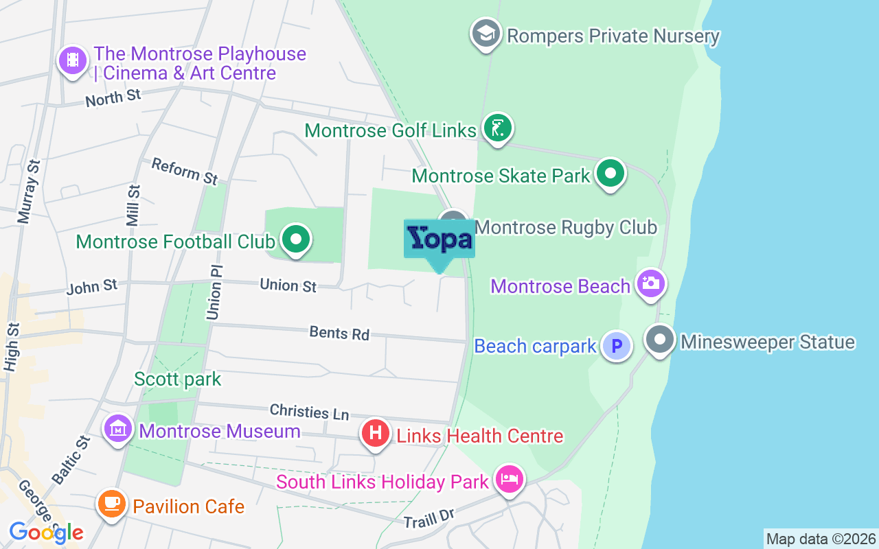 Map showing the location of DD10 8PT